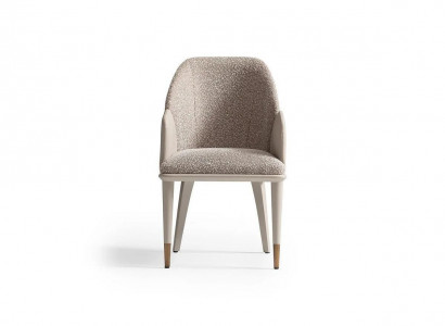 Kitchen chair dining room chair with armrests gray upholstery modern